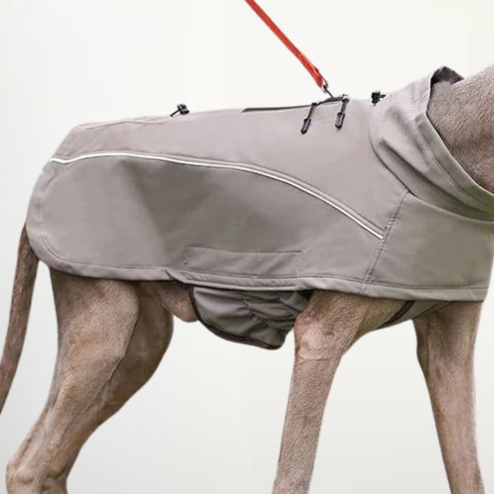 High-Quality Reflective Waterproof Dog Jacket - Khaki