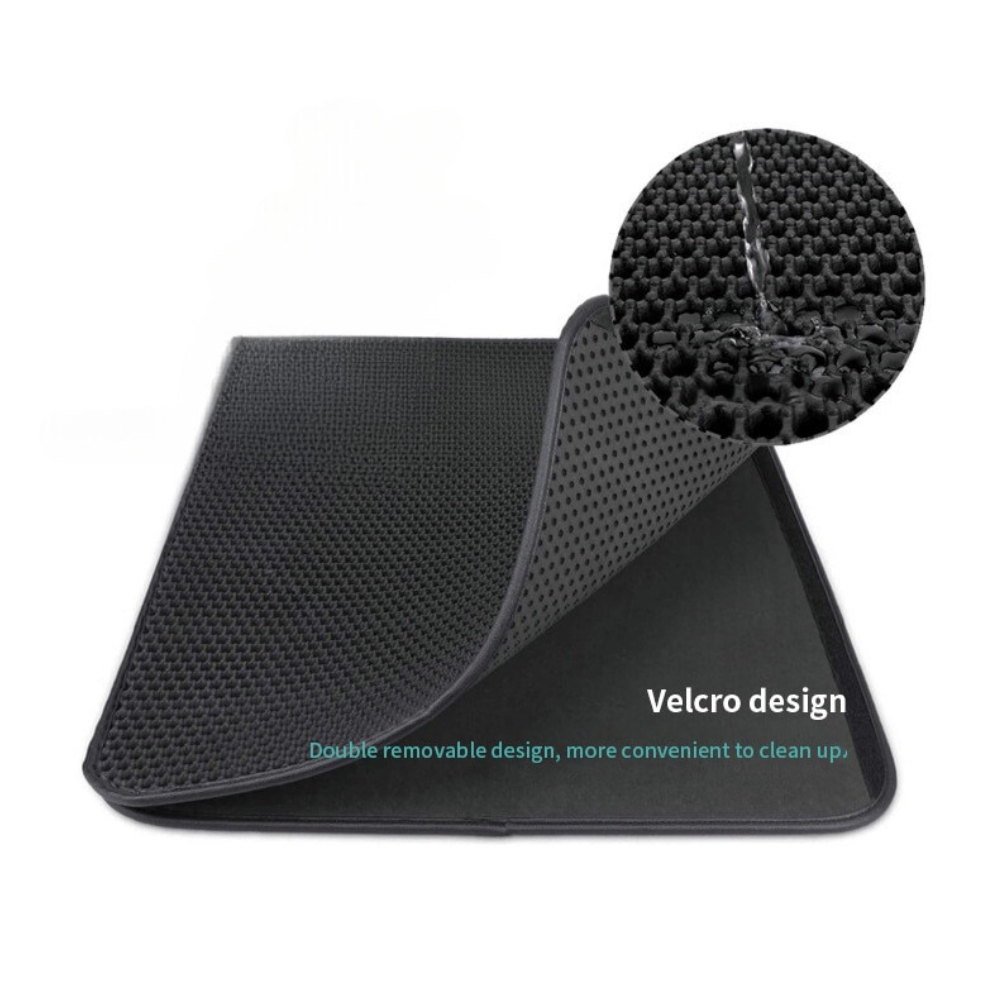 velcro design waterproof cat mat