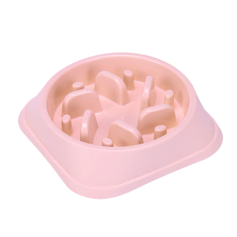 Pet Slow Food Bowl Small Dog Choke-Proof Bowl Non-Slip Slow Food Feeder Dog Rice Bowl Pet Supplies Available for Cats and Dogs